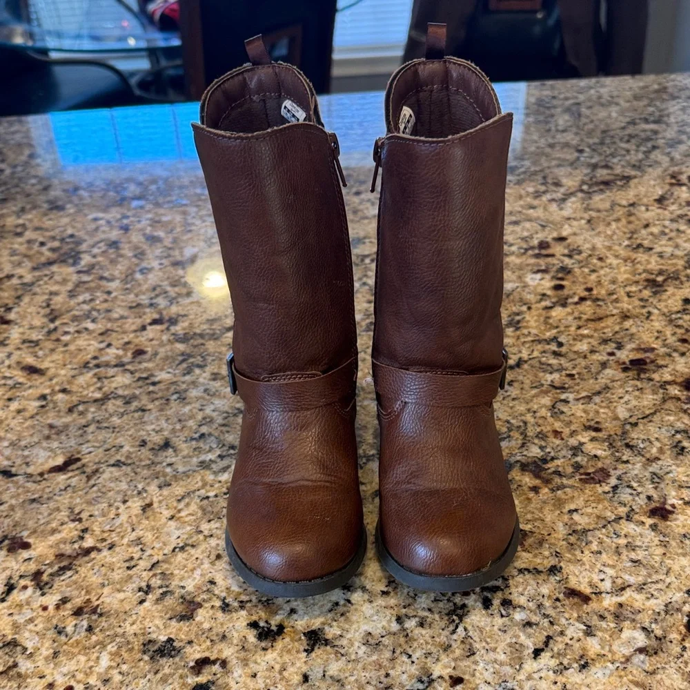 OshKosh B'gosh Brown Leather Footwear - Picture 3 of 7